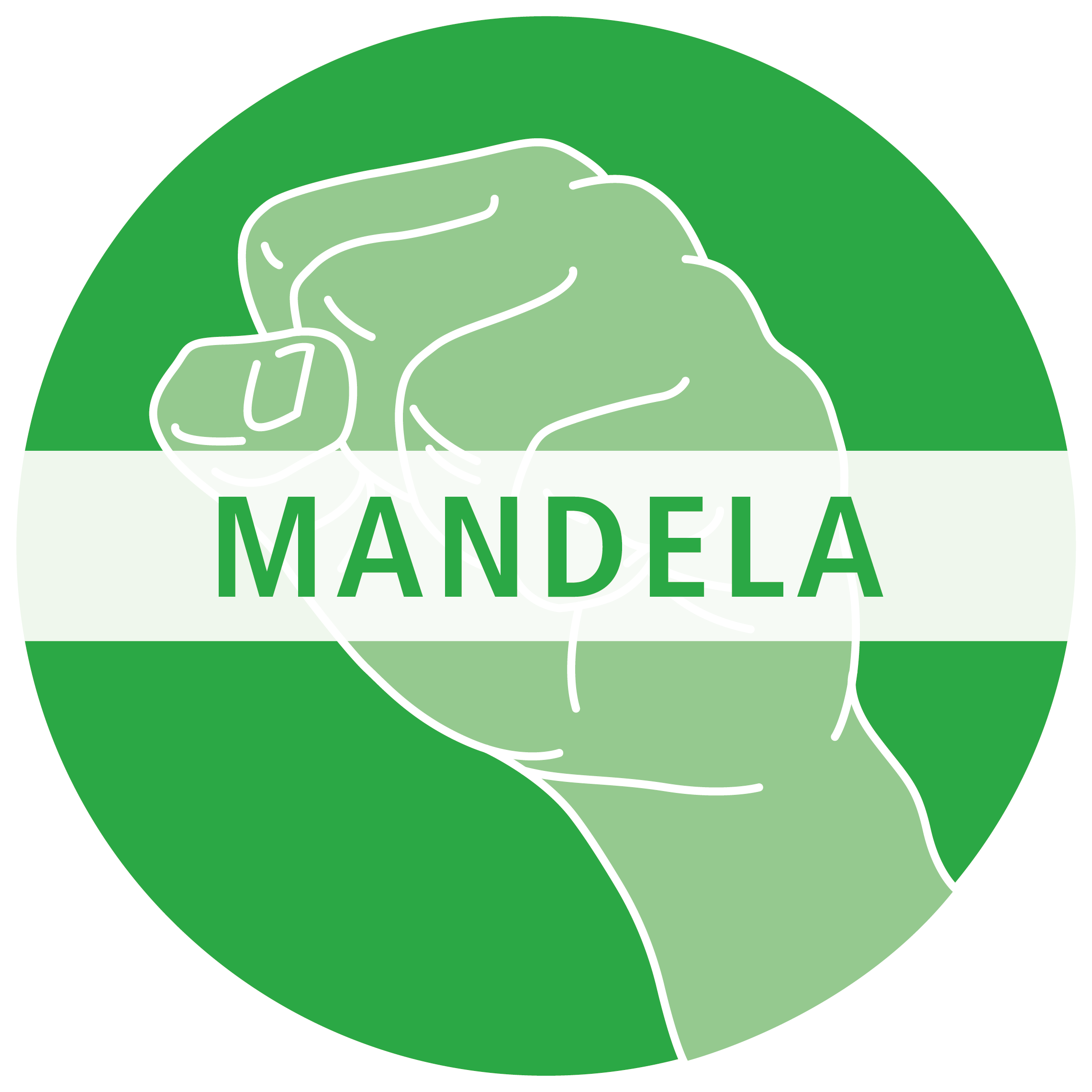 Mandela Icon & Name Banner PNG